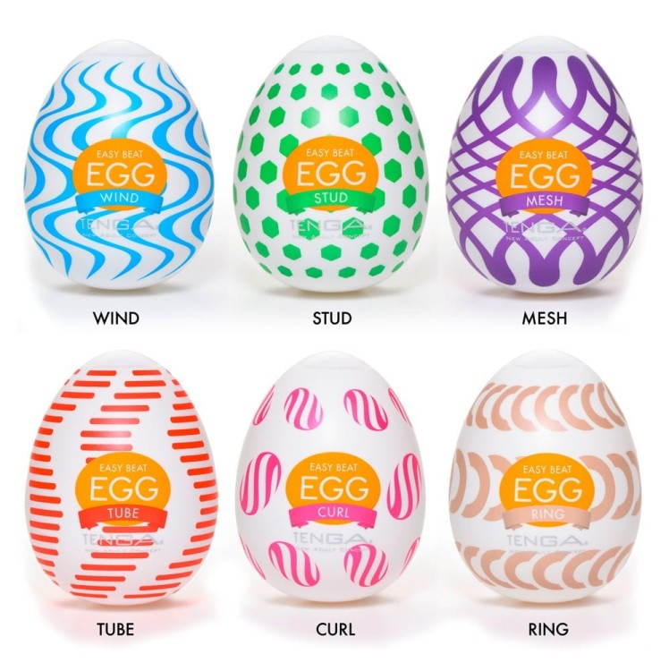 JAJKO MASTURBATOR EGG WONDER PACKAGE 6 tekstur, zero nudy - Zaskakująco elastyczne
