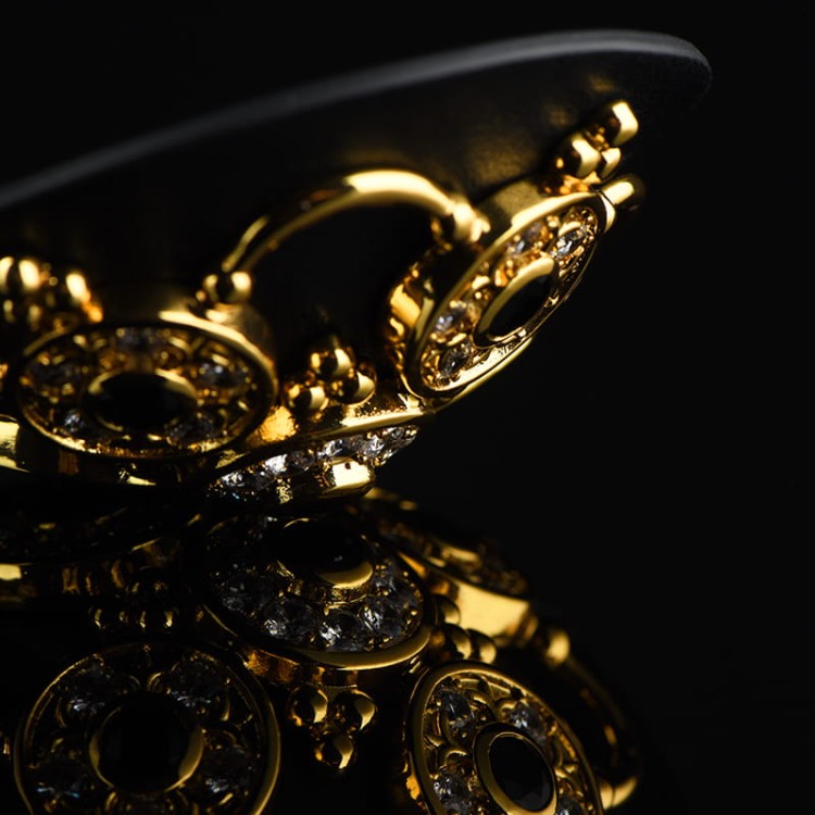 Skórzane ozdobne nasutniki Upko Luxury Baroque Leather Pasties