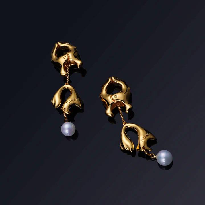 Upko luksusowe klamerki na sutki "Moist Eyes" Pearl Nipple Clamps