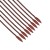 Liebe Seele Wine Red and Black Leather Cat O Nine Tails Whip