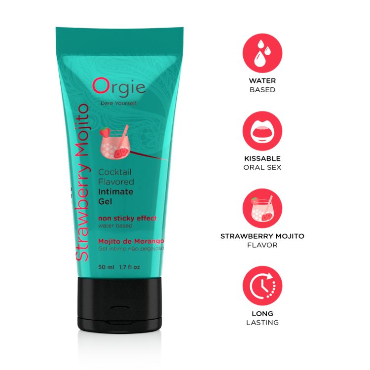 LUBE TUBE COCKTAIL – STRAWBERRY MOJITO – 50 ML