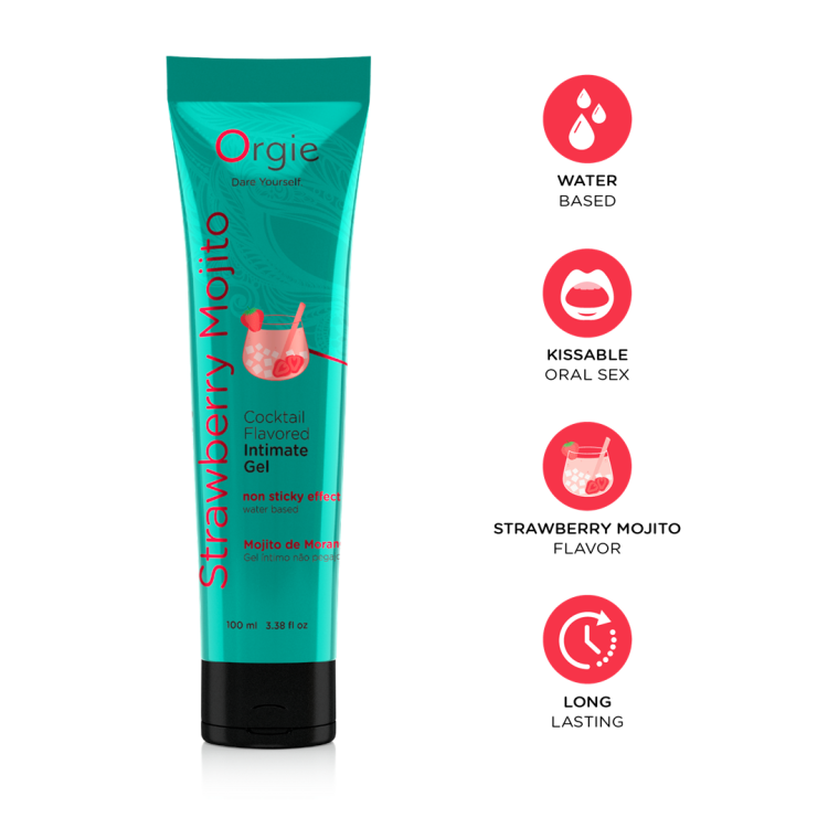 LUBE TUBE COCKTAIL – STRAWBERRY MOJITO - 100 ML
