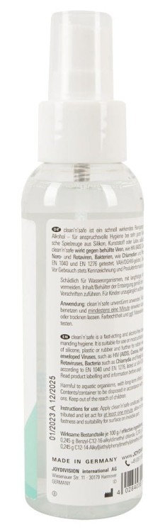 Spray do dezynfekcji akcesoriów  Clean'n'Safe 100 ml