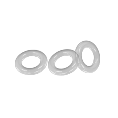Willy Rings Cockrings - 3 elementy, transparentne