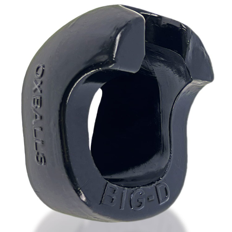 Big-D Shaft Grip Cockring Black - obejmuje  całą męskość dla lepszych oczuć