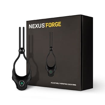 Pierścień Forge Vibrating Lasso Silicone Cock Ring Nexus - pulsujący pierścień, który wzmacnia, stymuluje i uwalnia potencjał