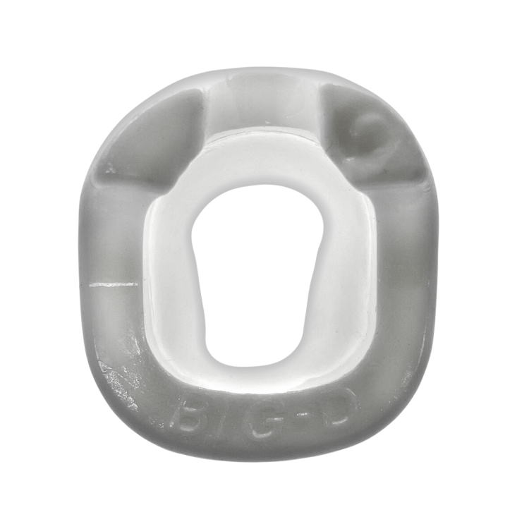 Oxballs - Big-D Shaft Grip Cockring White - dla tych, którzy pragną wzbogacić swoje doznania