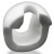 Oxballs - Big-D Shaft Grip Cockring White - dla tych, którzy pragną wzbogacić swoje doznania