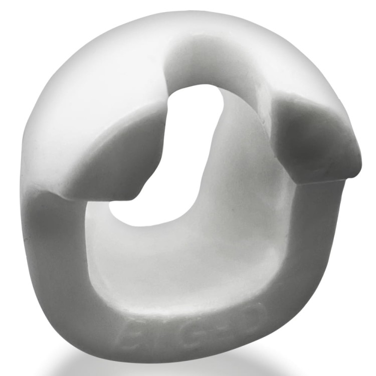 Oxballs - Big-D Shaft Grip Cockring White - dla tych, którzy pragną wzbogacić swoje doznania