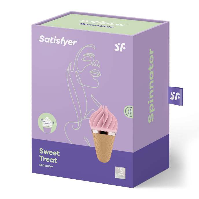 Stymulator łechtaczki Sweet Treat Spinnator Pink - idelane do kosmetyczki podróżnej