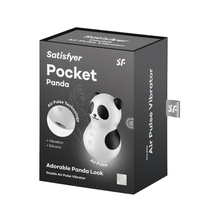 Stymulator łechtaczki Pocket Panda - jednocześnie wibruje i  dmucha