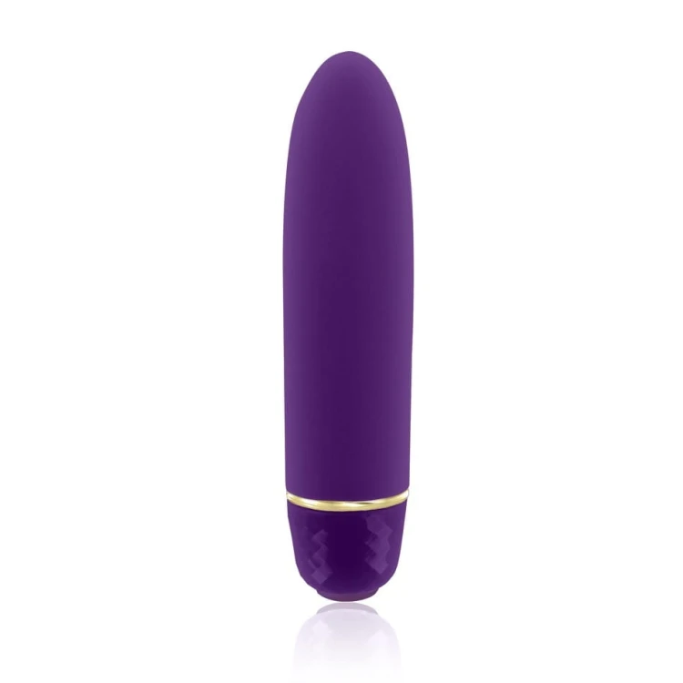 Mini wibrator  Classique Vibe ciemny fiolet - w zestawie z saszetką,