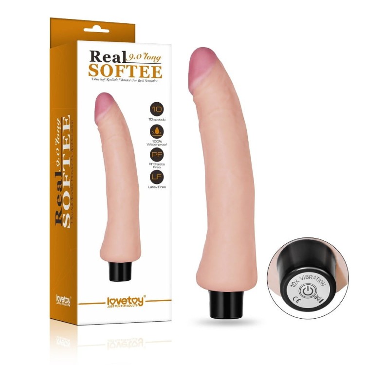 Dildo z cyber skóry - wibrujące dildo realistyczne