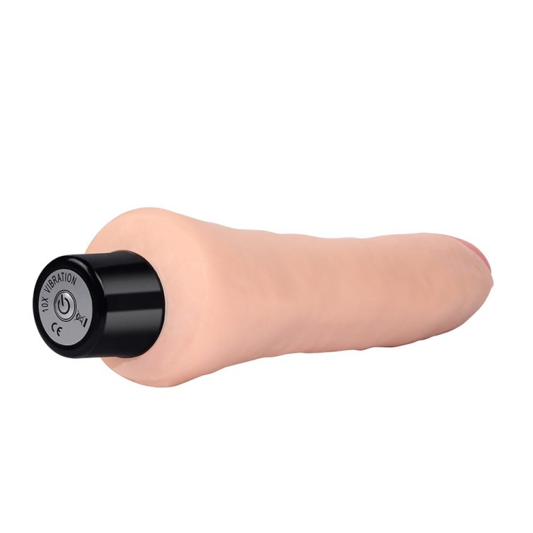 Dildo z cyber skóry - wibrujące dildo realistyczne