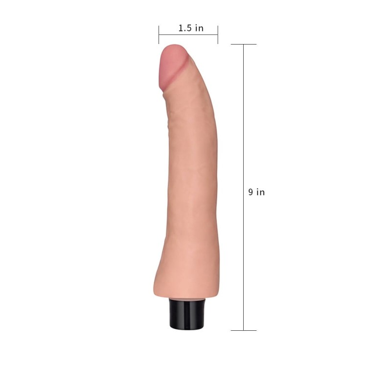 Dildo z cyber skóry - wibrujące dildo realistyczne