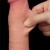 Dildo  8'' mocna przyssawka, z przesuwalną skórą