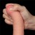 Dildo  8'' mocna przyssawka, z przesuwalną skórą