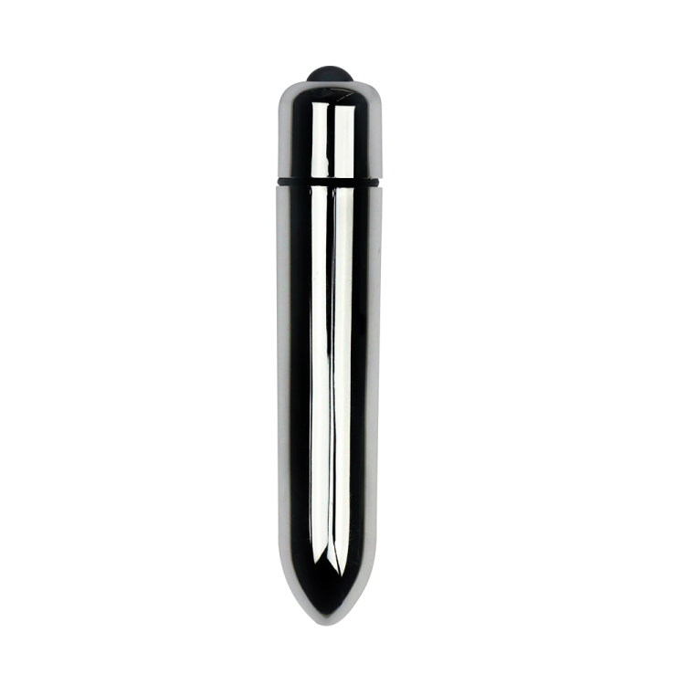 Minimasażer, bullet  X-BASIC 10 cm, srebrny, jedna prędkosć