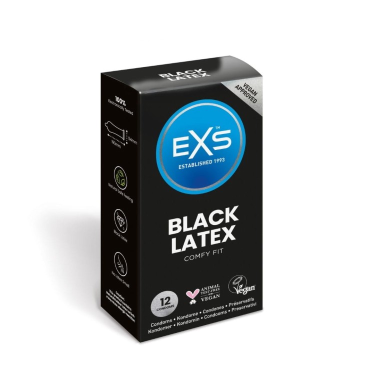 PREZERWATYWY 12 SZT. EXS BLACK LATEX