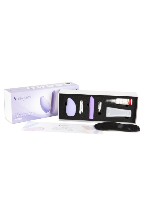 Zestaw akcesoriów LOVERS KIT - 2 akcesoria, 2 kosmetyki,  opaska na oczy dla nowych doznań