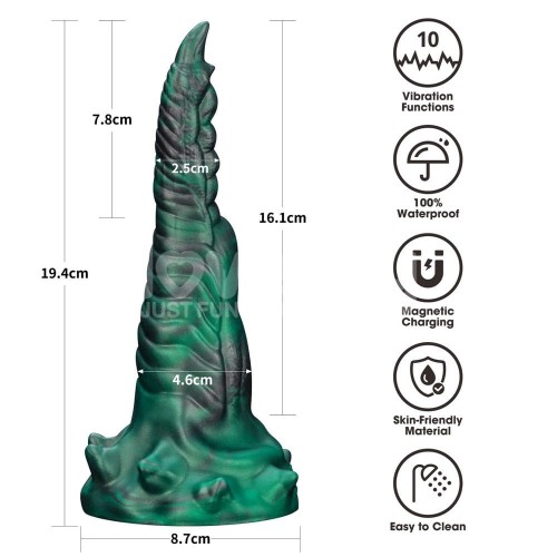 Wibrator  dildo, o odważny projekt, lśni w świetle, stymuluje w 10 trybach wibracji i dodaje wrażeń wizualnych