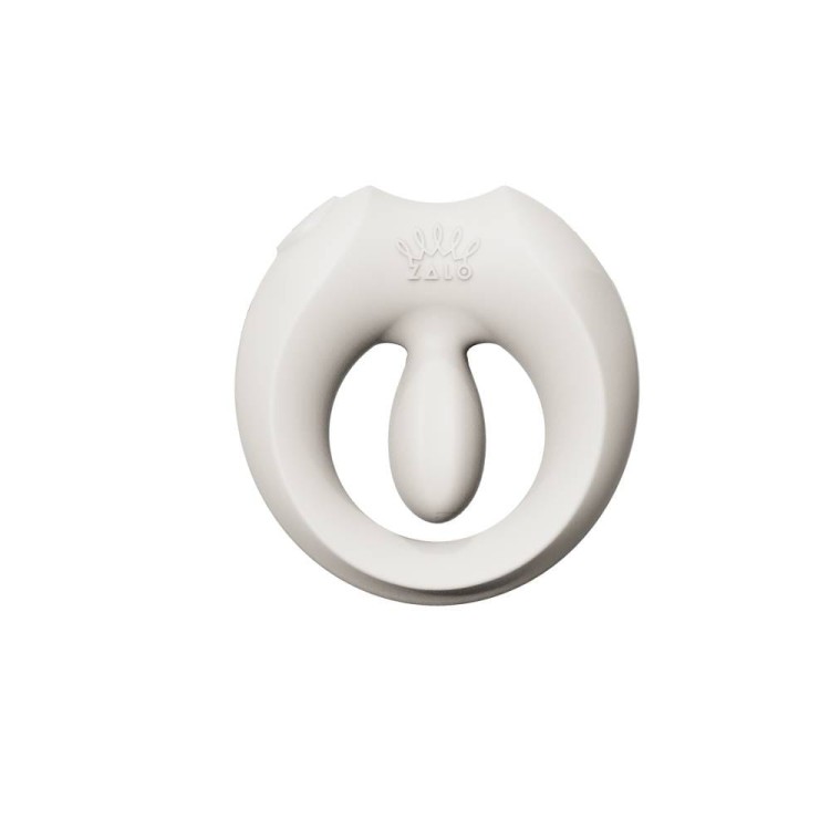 Pierścień erekcyjny ze stymulatorem Apis Ivory White Zalo