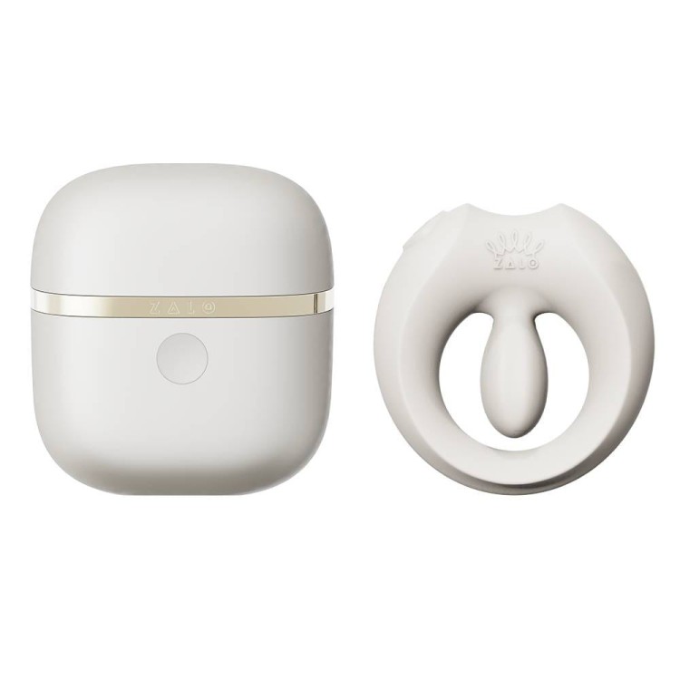 Pierścień erekcyjny ze stymulatorem Apis Ivory White Zalo