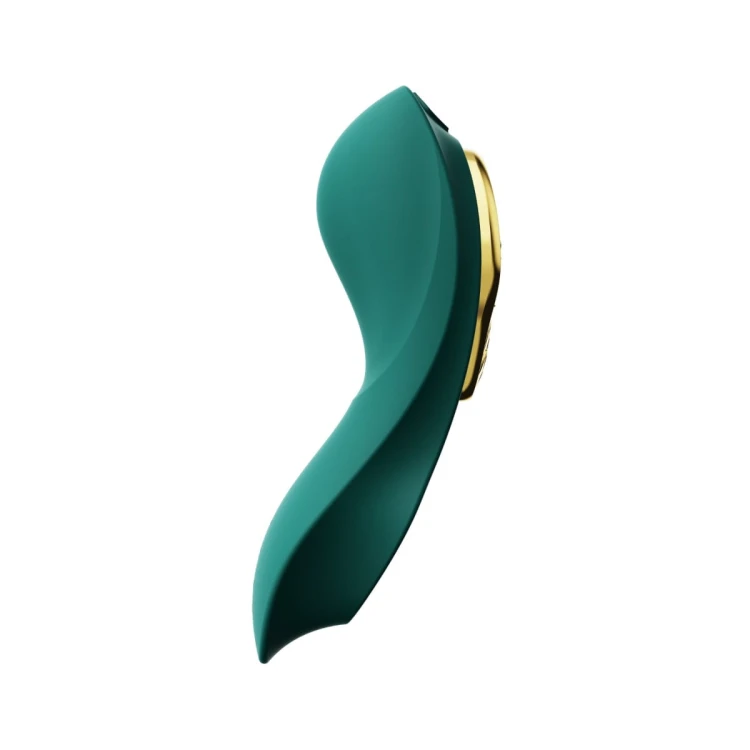 Wibrator do naoszenia  Aya Turquoise Green  - elegancja, stymulacja punktu G i kontrola przez aplikację