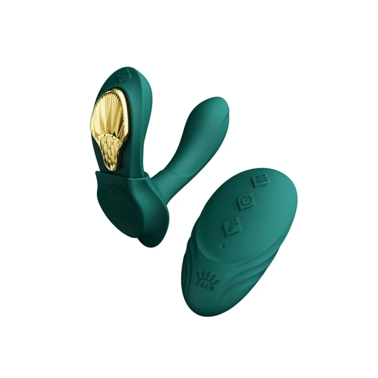 Wibrator do naoszenia  Aya Turquoise Green  - elegancja, stymulacja punktu G i kontrola przez aplikację