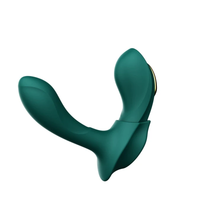 Wibrator do naoszenia  Aya Turquoise Green  - elegancja, stymulacja punktu G i kontrola przez aplikację