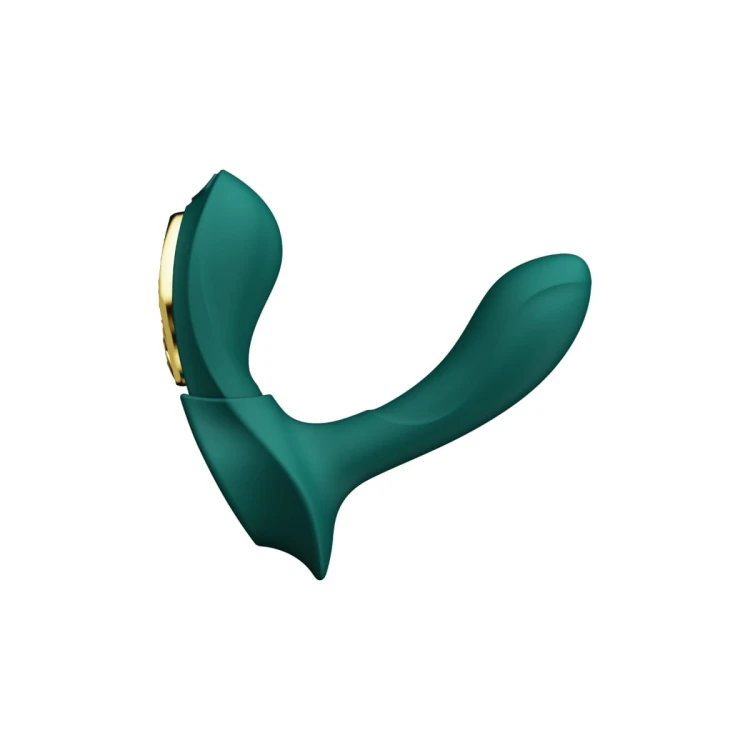 Wibrator do naoszenia  Aya Turquoise Green  - elegancja, stymulacja punktu G i kontrola przez aplikację