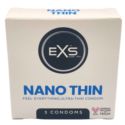 Prezerwatywy NANO THIN Ultracienkie, wyjątkowo mocne 53 mm 3 szt.