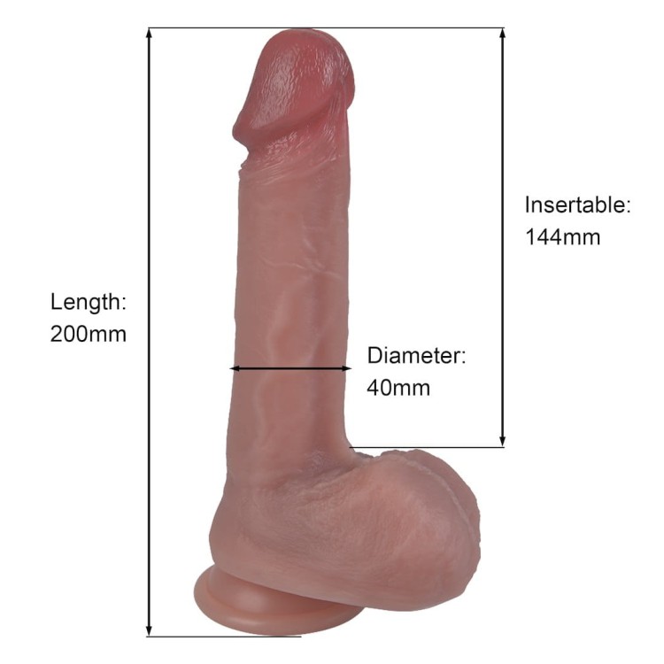 Dildo silikonowe 21  cm  bardzo realistyczny i przyjemny., bardzo popularmy