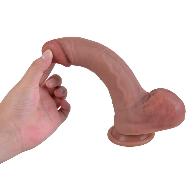 Dildo silikonowe 21  cm  bardzo realistyczny i przyjemny., bardzo popularmy