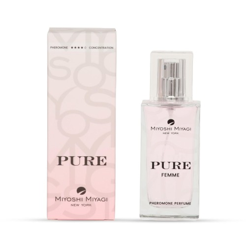 Miyoshi Miyagi Pure – bezzapachowe feromony dla kobiet.  50ml. Podkreślają kobiecość, wzmacniają efekty ulubionych perfum
