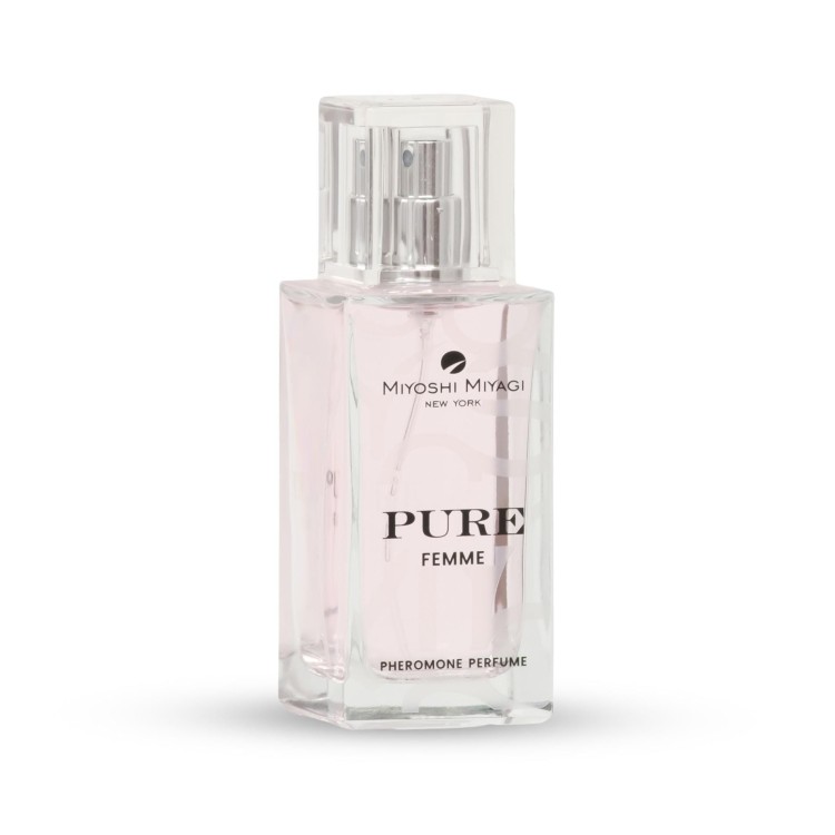 Miyoshi Miyagi Pure – bezzapachowe feromony dla kobiet.  50ml. Podkreślają kobiecość, wzmacniają efekty ulubionych perfum