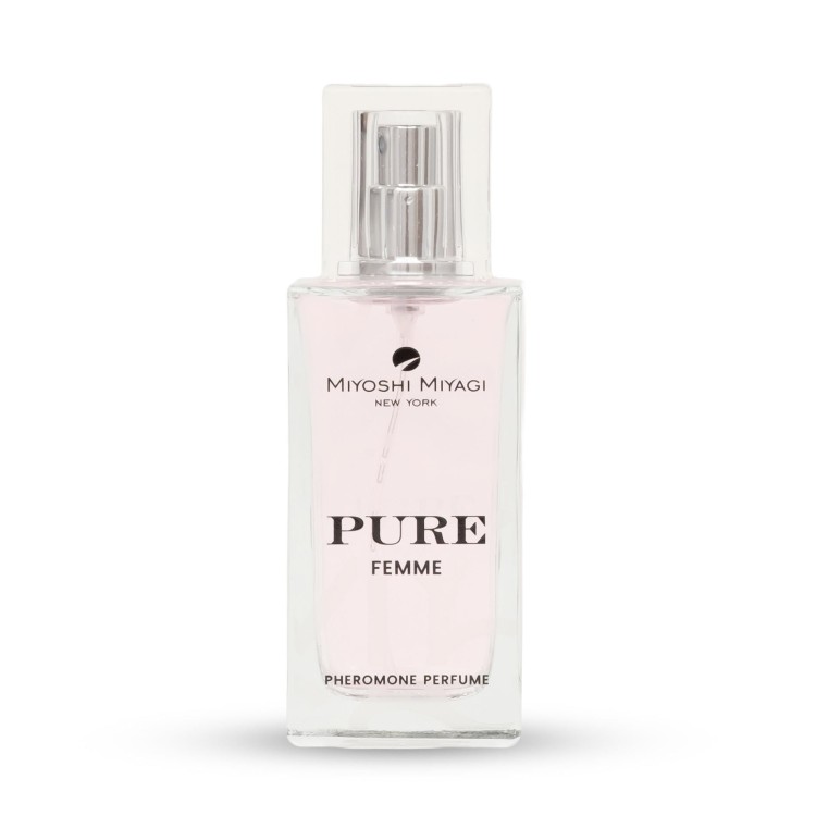 Miyoshi Miyagi Pure – bezzapachowe feromony dla kobiet.  50ml. Podkreślają kobiecość, wzmacniają efekty ulubionych perfum
