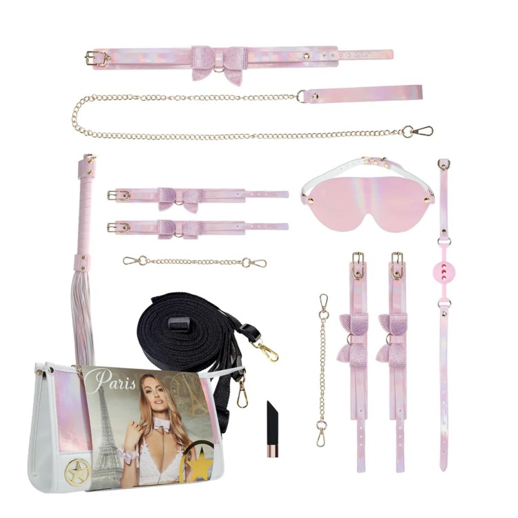 Zestaw bondage - Paris Collection - Kit with Bag - różowa landrynka