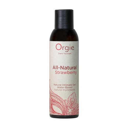 Żel wodny All-Natural Strawberry 150ml – naturalny wybór, który smakuje tak dobrze, jak działa.