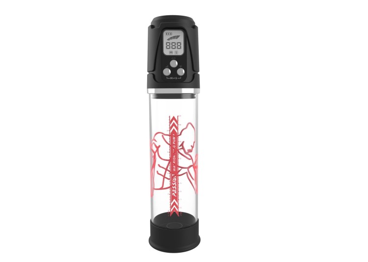Pompka- PASSION PUMP, PREMIUM RECHARGEABLE AUTOMATIC WATERPROOF PUMP, Light Indicator