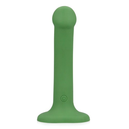 Dildo wibrujące - drobnej wielkości, mocna rzyssawka, kolor -zieleń
