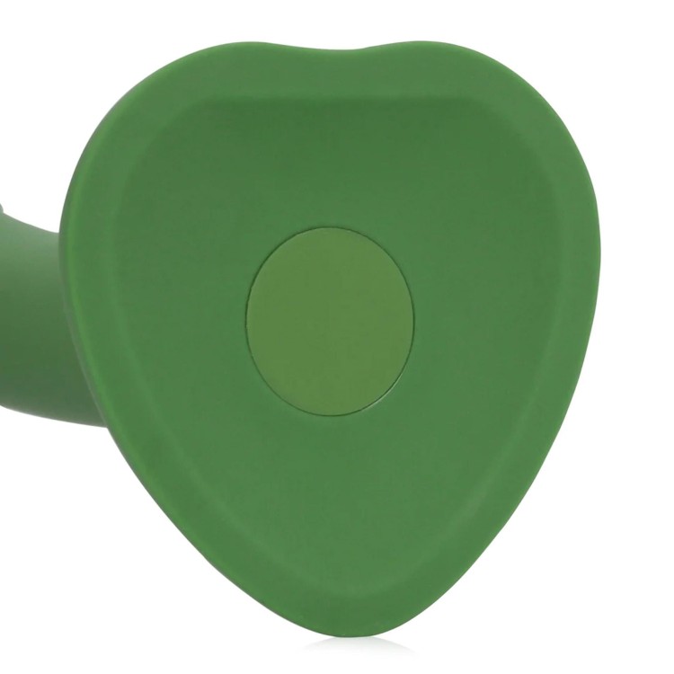 Dildo wibrujące - drobnej wielkości, mocna rzyssawka, kolor -zieleń