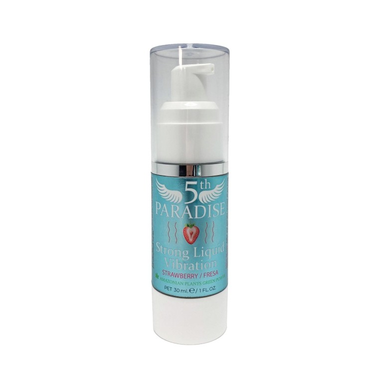 Mocny vibrator w płynie szalona truskawka 30 ml