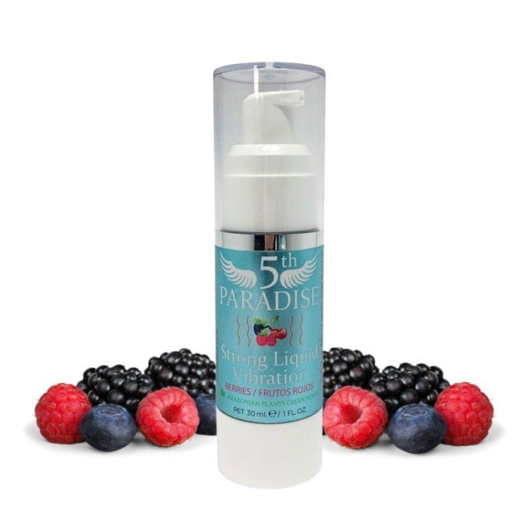 Mocny  vibrator w płynie  jagodowy  30 ml Paradaise