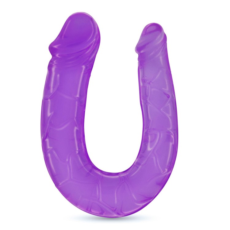 Podwójny dildo z lubrykatem 50ML fioletowy
