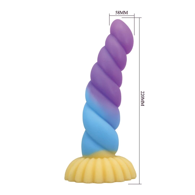 Seria " Monster"– 22 cm uroczy dildo - Jednorozec