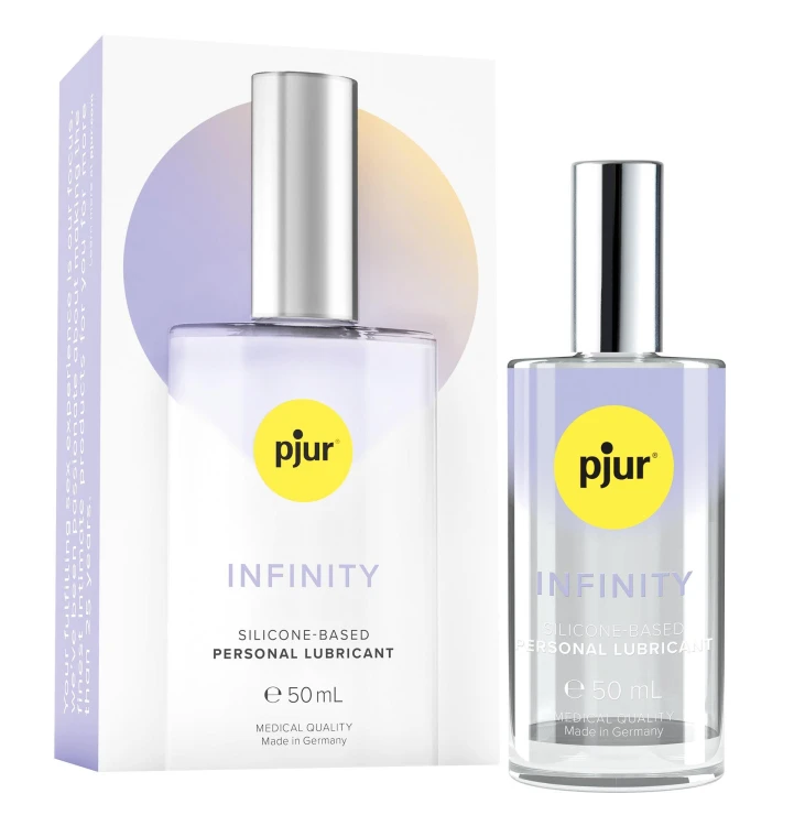 Lubrykant silikonowy  INFINITY ( szklane opakowanie) również do masażu 50ml