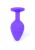 Korek analny, Plug-silikonowy, fiolet Medium