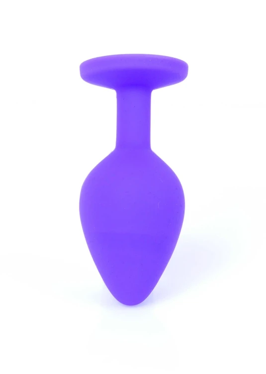 Korek analny, Plug-silikonowy, fiolet Medium