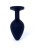 Korek analny Plug-silikonowy, czarny,  Medium
